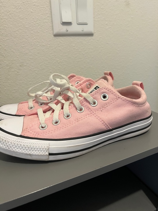 Converse Shoes - Converse Low Top Canvas Sneakers in Pink and White